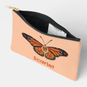 Personalisierter Monarch Butterfly im November Zubehörtasche (Offen)