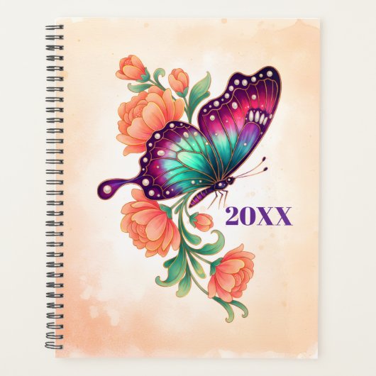 Personalisierter Monarch-Schmetterling 2026 Planer (Vorderseite)