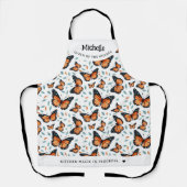 Personalisierter Monarchfalter Schürze (Vorderseite)