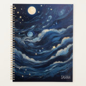 Personalisierter Mond und Sterne Planer (Vorderseite)