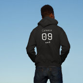 Personalisierter monochromer amerikanischer Athlet Hoodie