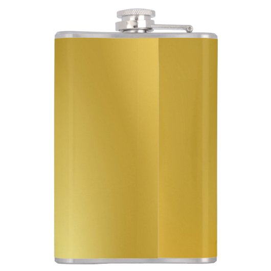 Personalisierter Monogram Classic Gold Golf Flachmann (Rückseite)