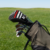 Personalisierter Monogram Firefighter mit dünner r Golf Headcover (In SItu)