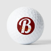 Personalisierter Monogram-Golfball Golfball (Vorderseite)