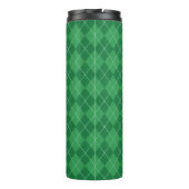 Personalisierter Monogram Green Travel Coffee Tumb Thermosbecher (Rückseite)