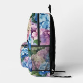 Personalisierter Monogram Hydrangea-Blume-Backpac Bedruckter Rucksack (Rechts)