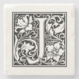 Personalisierter Monogram Letter J Wedday Steinuntersetzer