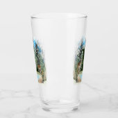 Personalisierter Monogram Letter L Glas (Links)