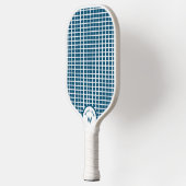 Personalisierter Monogram Name Pickleball String B Schläger (Links)