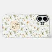 Personalisierter Monogram Spring Butterfly Case-Mate iPhone Hülle (Rückseite (Horizontal))