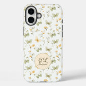 Personalisierter Monogram Spring Butterfly Case-Mate iPhone Hülle (Rückseite)