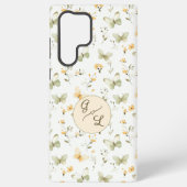 Personalisierter Monogram Spring Butterfly Samsung Galaxy Hülle (Rückseite)