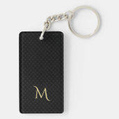 Personalisierter Monogram Vathers Day Schlüsselanh Schlüsselanhänger (Rückseite)