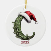 Personalisierter Monogram Weihnachtsschmuck (Vorne)