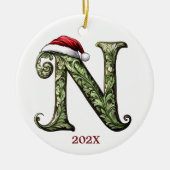 Personalisierter Monogram Weihnachtsschmuck (Vorne)