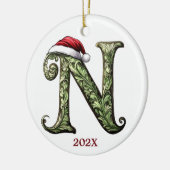 Personalisierter Monogram Weihnachtsschmuck (Links)