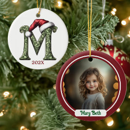 Personalisierter Monogram Weihnachtsschmuck