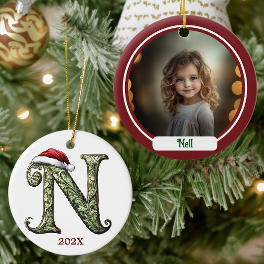 Personalisierter Monogram Weihnachtsschmuck