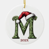 Personalisierter Monogram Weihnachtsschmuck (Vorne)