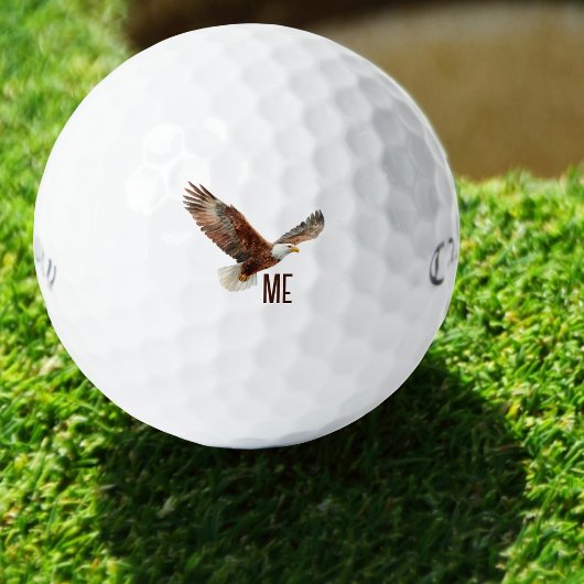 Personalisierter Monogramm-Adler Golfball