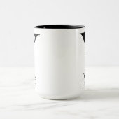 Personalisierter Monogramm-Alphabet-Becher für Bib Tasse (Zentrum)