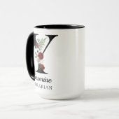 Personalisierter Monogramm-Alphabet-Becher für Bib Tasse (Vorderseite Links)