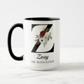 Personalisierter Monogramm-Alphabet-Becher für HR- Tasse (Links)
