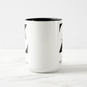 Personalisierter Monogramm-Alphabet-Becher für HR- Tasse (Zentrum)