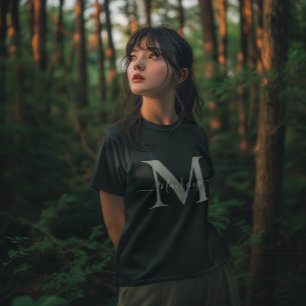 Personalisierter Monogramm Anfangsbuchstabe Name F T-Shirt