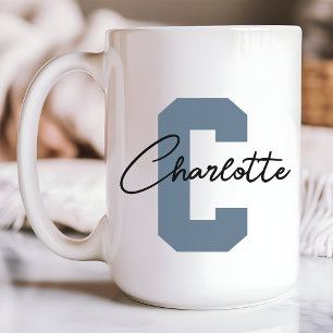 Personalisierter Monogramm-Becher mit individuelle Kaffeetasse