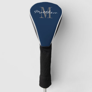 Personalisierter monogramm-blauer Golfkopfdeckel Golf Headcover