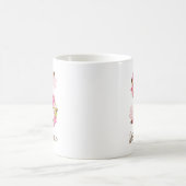 Personalisierter Monogramm-Blumenbuchstabe S Kaffeetasse (Mittel)