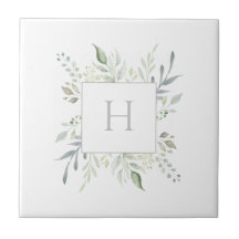 Personalisierter Monogramm-Botanischer Dekorations