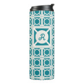 Personalisierter Monogramm-Breeze-Block-Tumbler Thermosbecher (Nach links gedreht)