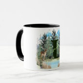 Personalisierter Monogramm-Brief für Wasserfarben Tasse (Vorderseite Links)