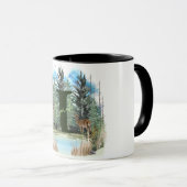 Personalisierter Monogramm-Brief für Wasserfarben Tasse (VorderseiteRechts)