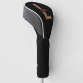 Personalisierter Monogramm-Buchstabe L Rosa Leopar Golf Headcover (angewinkelt)