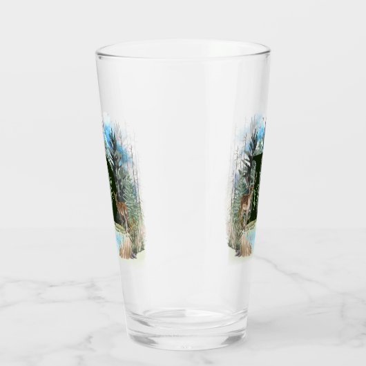 Personalisierter Monogramm-Buchstaben D Glas (Rechts)