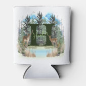 Personalisierter Monogramm-Buchstaben H Dosenkühler (Vorderseite)