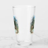 Personalisierter Monogramm-Buchstaben P Glas (Links)