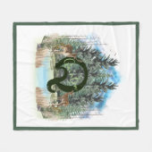 Personalisierter Monogramm-Buchstaben Q Fleecedecke (Vorderseite (Horizontal))