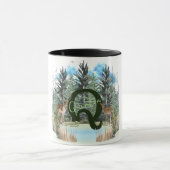 Personalisierter Monogramm-Buchstaben Q Tasse (Zentrum)