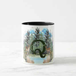 Personalisierter Monogramm-Buchstaben Q Tasse