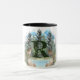 Personalisierter Monogramm-Buchstaben R Tasse