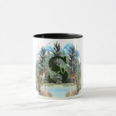 Personalisierter Monogramm-Buchstaben S Tasse (Zentrum)
