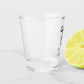 Personalisierter Monogramm-Buchstaben T mit Nachna Schnapsglas (Links)