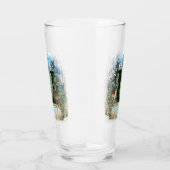 Personalisierter Monogramm-Buchstaben U Glas (Rechts)