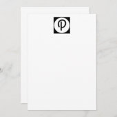 Personalisierter Monogramm-Editor Dankeskarte (Vorne/Hinten)