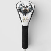 Personalisierter Monogramm-Elchwald Golf Headcover (Vorderseite)