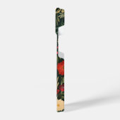 Personalisierter monogramm floraler Telefonkasten iPhone Hülle (Linke Seite)